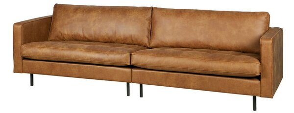 Brązowa sofa z imitacji skóry 277 cm Rodeo – WOOOD
