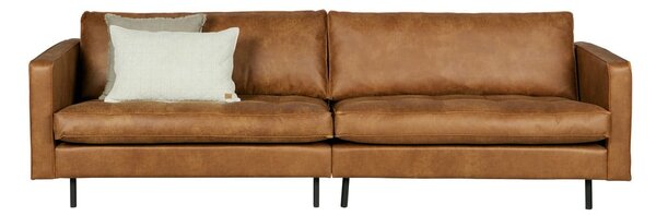 Brązowa sofa z imitacji skóry 277 cm Rodeo – WOOOD