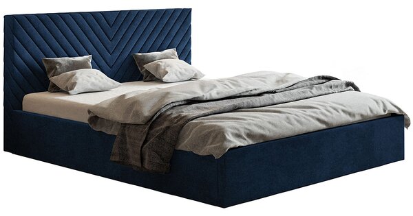 Tapicerowane łóżko 160x200 Nuvell 3X - 48 kolorów
