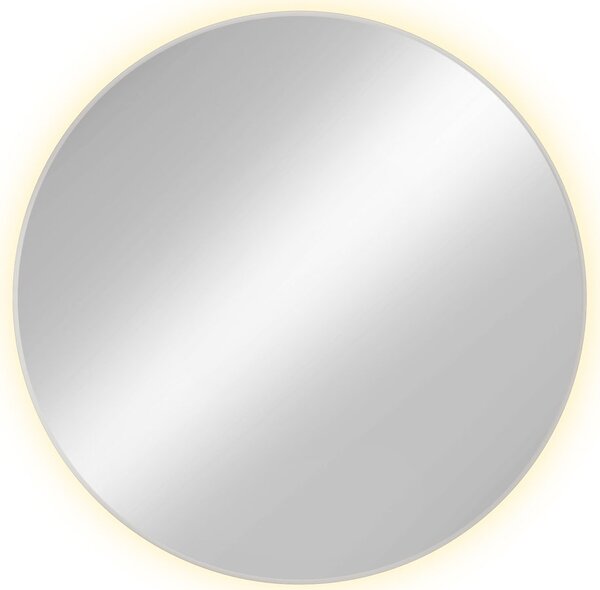 Białe okrągłe lustro z podświetleniem led - Krega