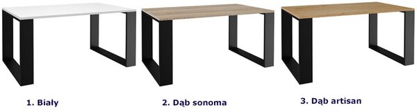 Stolik kawowy z prostokątnym blatem dąb sonoma M1-H37