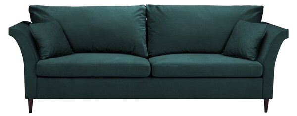 Zielononiebieska rozkładana sofa ze schowkiem Mazzini Sofas Pivoine