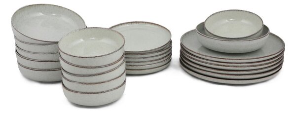 Porcelanowy zestaw talerzy 24 szt. dla 6 osób Pearl – Kütahya Porselen