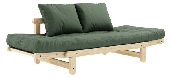 Sofa rozkładana Karup Design Beat Natural Clear/Olive Green