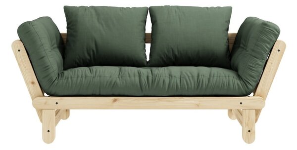 Sofa rozkładana Karup Design Beat Natural Clear/Olive Green
