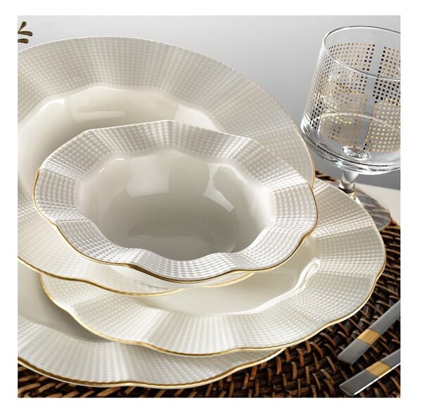 Porcelanowy zestaw talerzy 24 szt. dla 6 osób Waves – Kütahya Porselen
