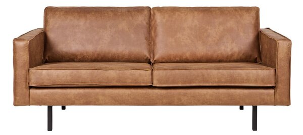 Brązowa sofa z imitacji skóry 190 cm Rodeo – WOOOD