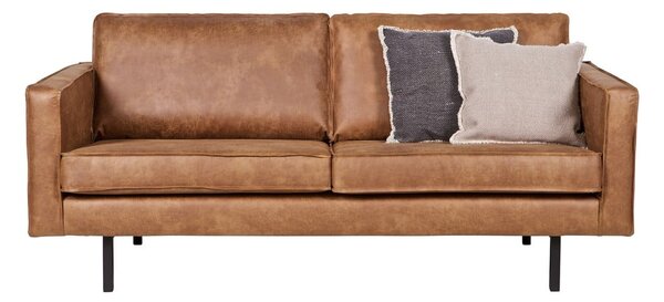 Brązowa sofa z imitacji skóry 190 cm Rodeo – WOOOD