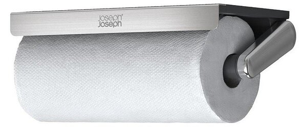 Ścienny plastikowy wieszak na ręczniki papierowe w kolorze srebra RollGrip – Joseph Joseph
