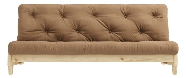 Sofa rozkładana z brązowym pokryciem Karup Design Fresh Natural/Mocca