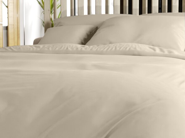 Pościel bawełniana LUX beżowa hotelowa kieszeń Rozmiar pościeli: 70 x 90 cm | 140 x 200 cm