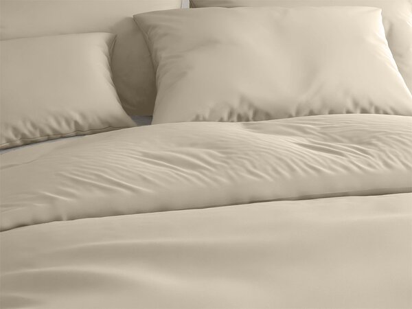 Pościel bawełniana LUX beżowa hotelowa kieszeń Rozmiar pościeli: 70 x 90 cm | 140 x 200 cm