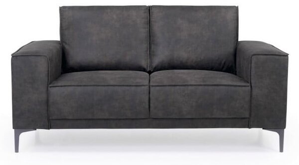 Antracytowa sofa z imitacji skóry 164 cm Copenhagen – Scandic