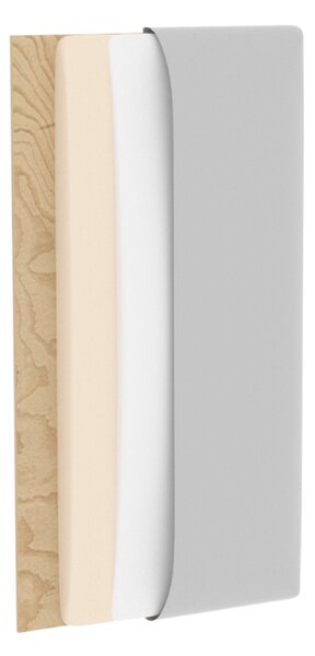 Tapicerowany panel ścienny QUADRATTA 15x60 cm, szary