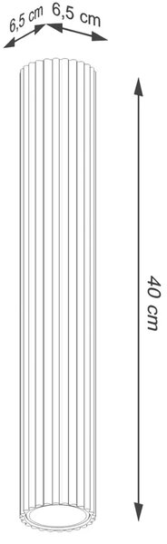 Elegancki czerwony splot 40cm 6X D294 M4-F91