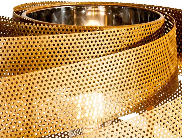 Lampa stojąca Vento Domiluce, mosiężny / złoty, salon / jadalnia, metal, nowoczesny