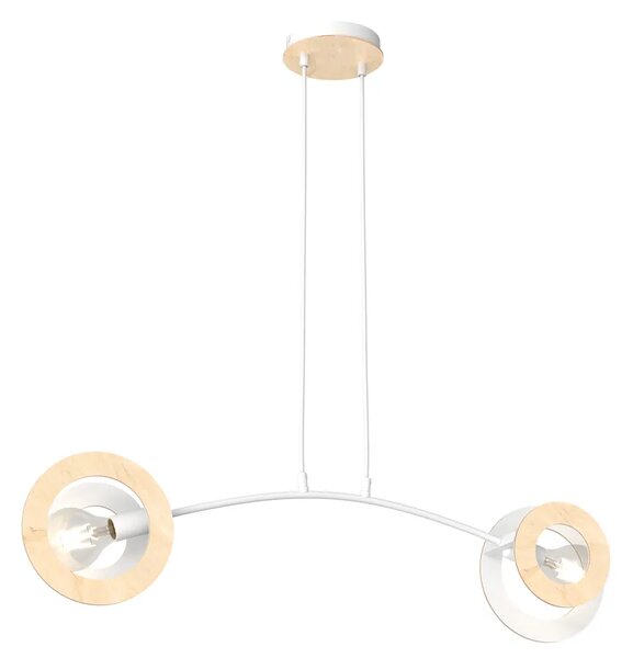 Biała nowoczesna lampa wisząca - 9X D157 E6-B58