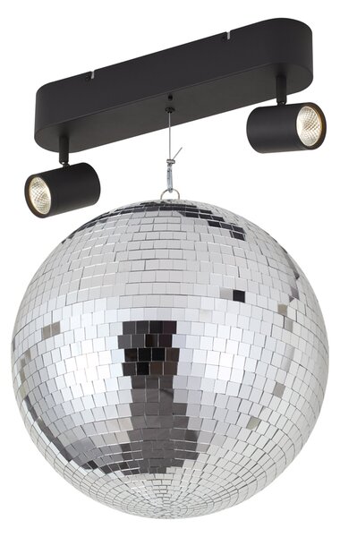 Lampa wisząca retro kula dyskotekowa z 2-punktowym oświetleniem LED i pilotem - Discoball