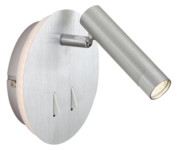 Nowoczesna stalowa lampa ścienna z diodą LED i USB-C - Croft