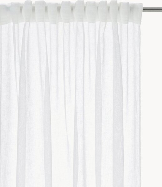 Komplet zasłon półtransparentnych na taśmie Mila, 2 elem., S 137 cm