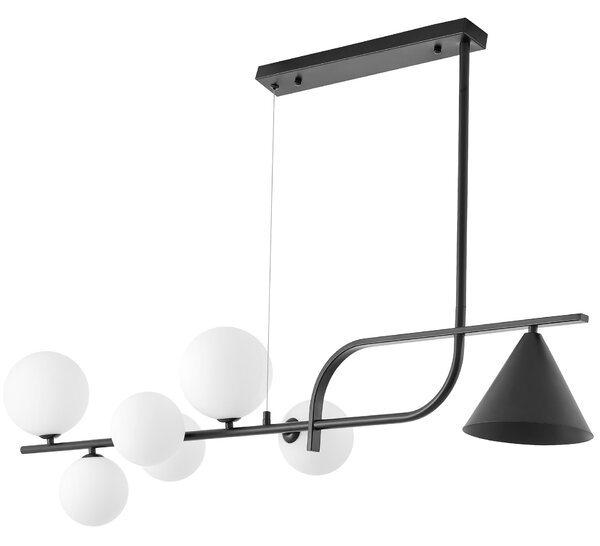 NOWOCZESNA LAMPA WISZĄCA CZARNO-BIAŁA AMADEO W7