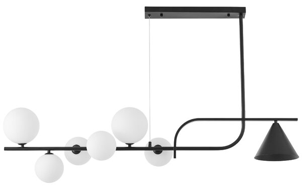 NOWOCZESNA LAMPA WISZĄCA CZARNO-BIAŁA AMADEO W7