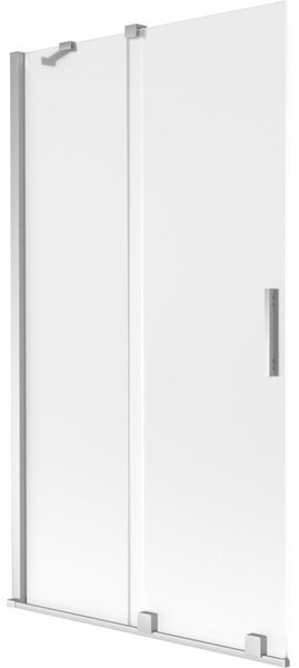 Mexen Velar parawan nawannowy 2-skrzydłowy rozsuwany 100 x 150 cm, szron, chrom - 896-100-000-31-01