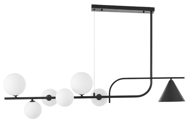 NOWOCZESNA LAMPA WISZĄCA CZARNO-BIAŁA AMADEO W7