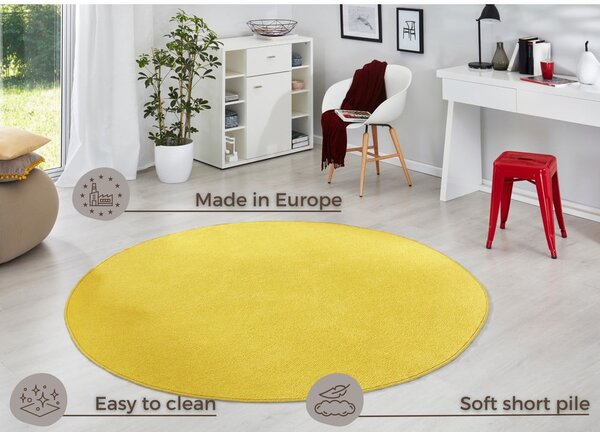Żółty okrągły dywan ø 133 cm Fancy – Hanse Home