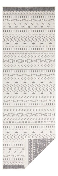 Szaro-kremowy chodnik odpowiedni na zewnątrz NORTHRUGS Kuba, 250x80 cm