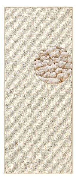 Kremowy chodnik 80x200 cm Wolly – BT Carpet