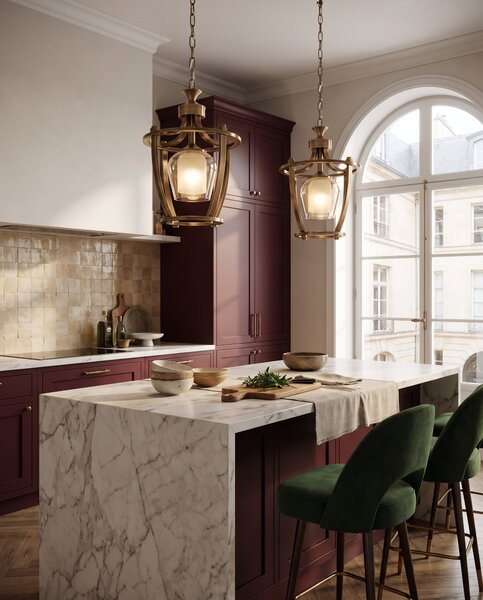 LAMPA WISZĄCA LOFT ZŁOTO SZCZOTKOWANE BROOKLYN W1