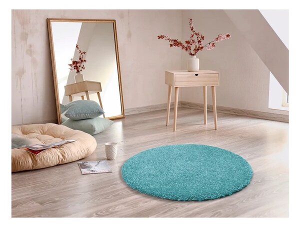 Jasnoniebieski dywan Universal Aqua Liso, ø 100 cm