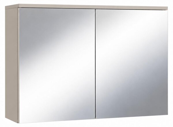 Badplaats Szafka z Lustrem Toledo 80 x 20 x 60 cm - Beżowy - Słupek Łazienkowy