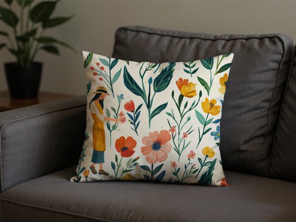 Poszewka na poduszkę z polibawełny FLOVINA POLY 45x45 cm, kolorowa