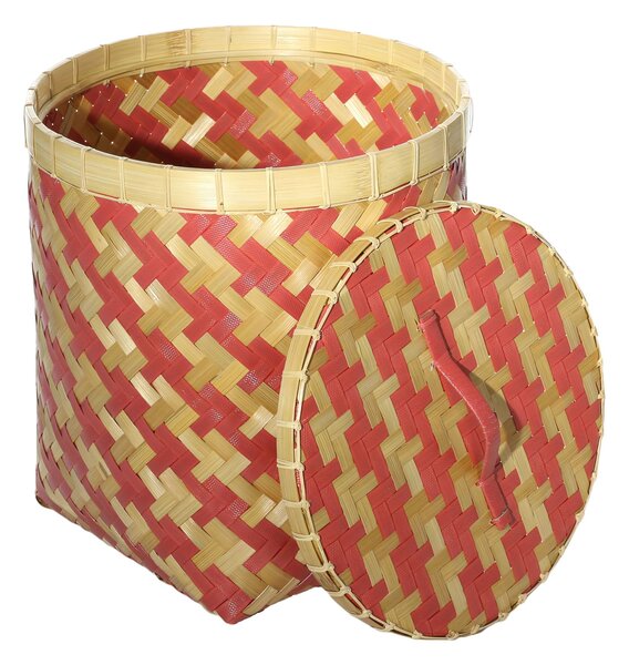 Kosz z pokrywą Stripes 37,5x41cm