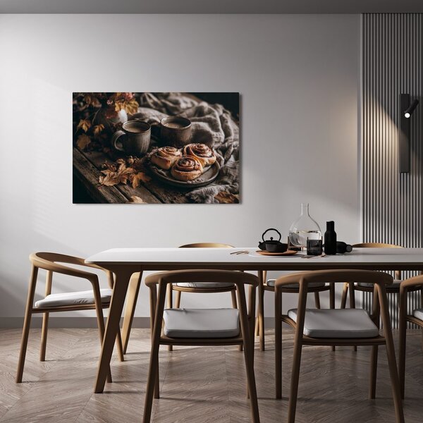 Obraz jesienne hygge z kawą