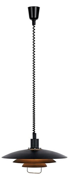 Czarna lampa wisząca Markslöjd Kikrenes, ø 48 cm