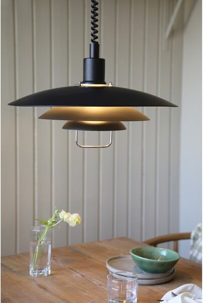 Czarna lampa wisząca Markslöjd Kikrenes, ø 48 cm