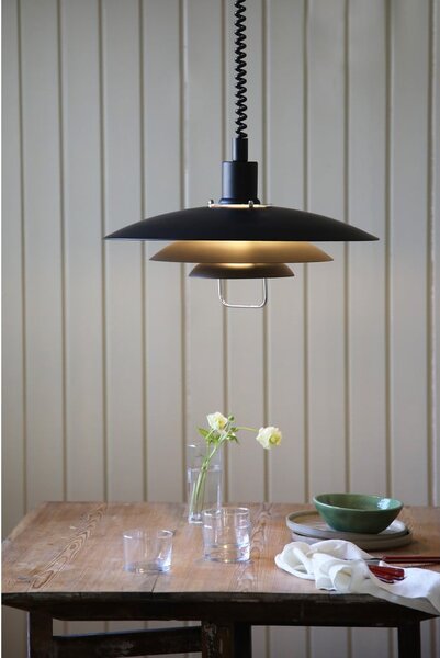 Czarna lampa wisząca Markslöjd Kikrenes, ø 48 cm