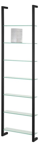 Czarna wielopoziomowa metalowa półka 46 cm Cubic – Spinder Design