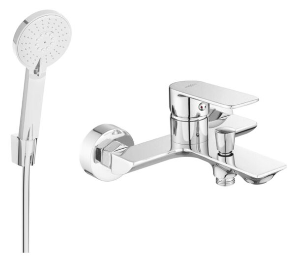 Mexen Alexa R40 bateria wannowa z zestawem prysznicowym, chrom - 7123R40-00