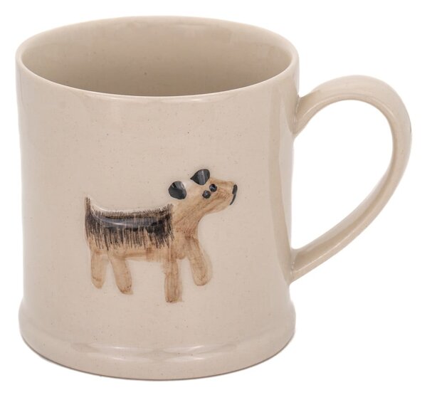 Beżowy kubek ceramiczny 225 ml Dog – Sass & Belle