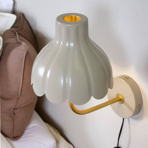 PR Home Kinkiet Wells, kremowy / amber, salon / jadalnia, metal