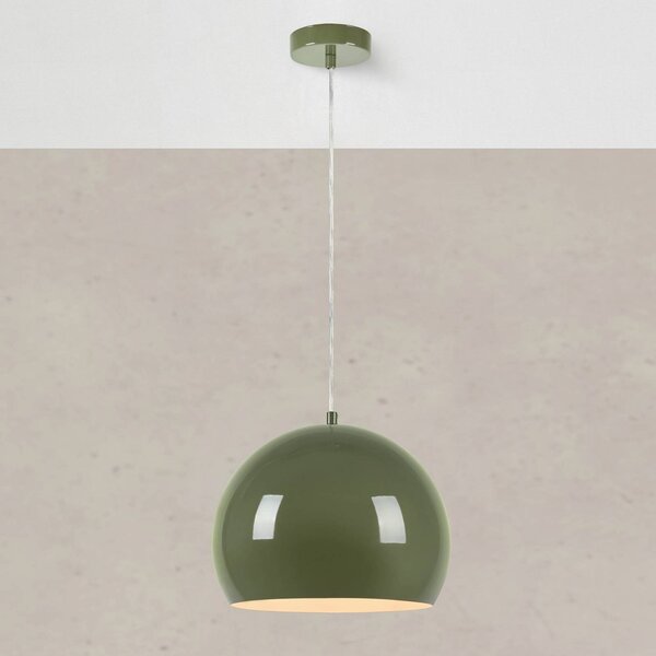 Markslöjd Lampa wisząca Pop, możliwość ściemniania, zielony, salon / jadalnia, metal, vintage