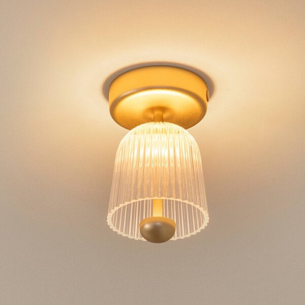 Nuura Aps Lampa sufitowa LED Asteea, możliwość ściemniania, mosiężny / złoty, salon / jadalnia, metal, skandynawski