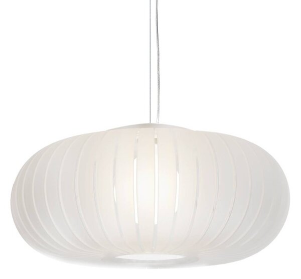 Kartell Lampa wisząca Teresa Frozen, biały / opal, salon / jadalnia, tworzywo sztuczne, design