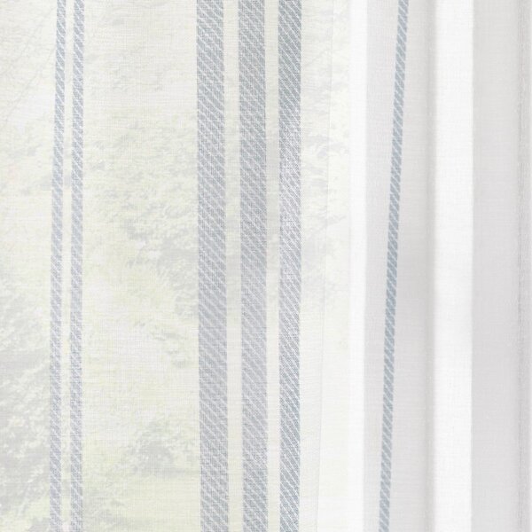 Biała firanka z woalu 140x229 cm Harbour Stripe – Catherine Lansfield