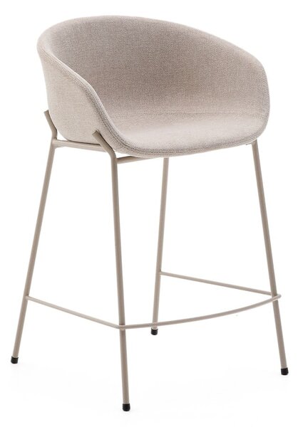 Beżowy hoker (wysokość siedziska 65 cm) Yvette – Kave Home