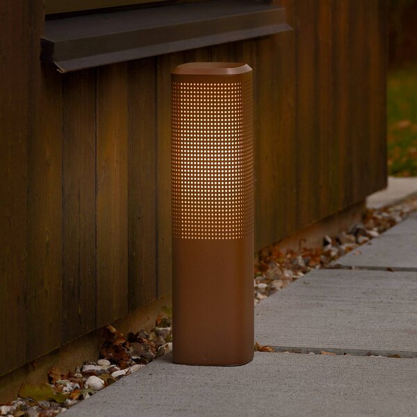 Nordlux Lampa ogrodowa stojąca Sidara, możliwość ściemniania, brązowy / rdzawy, aluminium, nowoczesny